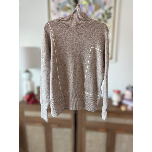 Studio by The Workshop Abstract Stripe Turtleneck Pullover Sweater Size Medium - Picture 9 of 11